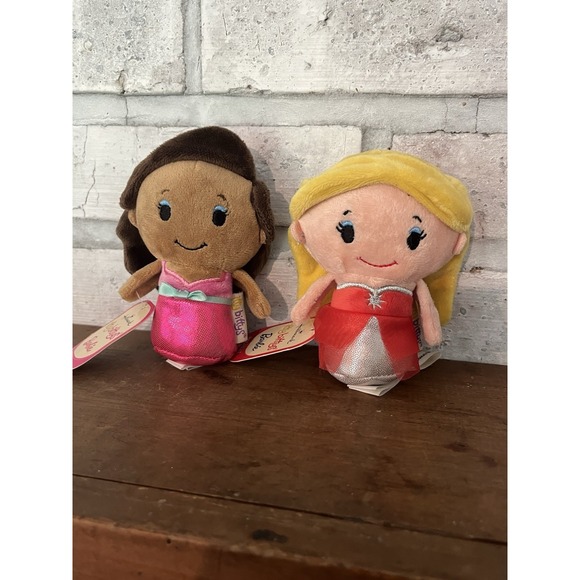 Hallmark Other - Hallmark Itty Bittys Pair Of Barbies‎ Holiday Barbie Red Dress Pink New wTags